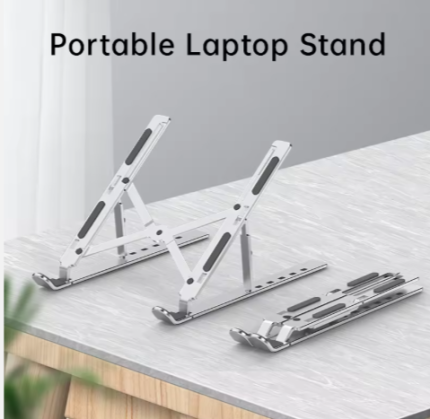Aluminium Laptop Stand | Adjustable Desk Holder | Durable Parts Casting Services