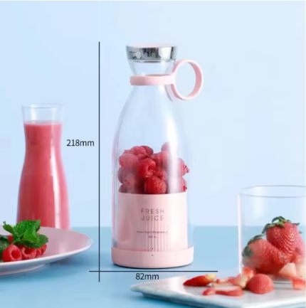 420ml Portable Electric Smoothie Blender Maker | USB Rechargeable Mini Fruit Juicer & Travel Mixer Cup