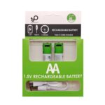 AA Li-ion Battery Pack AA Type-C Port Rechargeable Batteries