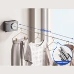 Wall Mounted Rope Outdoor Retractable Clothesline - Image 2