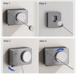 Wall Mounted Rope Outdoor Retractable Clothesline - Image 4