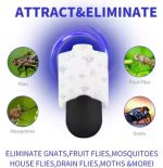 UVA Light Home Bug Zapper Sticky Insect Trap