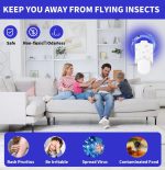 UVA Light Home Bug Zapper Sticky Insect Trap - Image 3