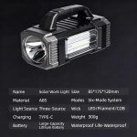 LED Solar Charging Handheld Light with Type-C - Image 3