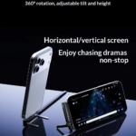 240W Type-C to Type-C Fast Charging Cable with Built-in Folding Phone Stand - Image 4