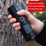 High-power Flashlight USB-C Rechargeable Outdoor Searchlight