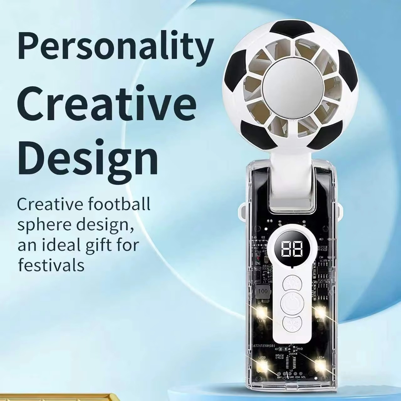 imgi_318_H90114966927b40aaa1d4b1a8a9d95634N Football Fan Handheld Display Cooling Portable Fan - Image 1