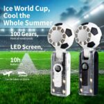 Football Fan Handheld Display Cooling Portable Fan - Image 2