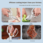 Stainless Steel Kitchen Utility Scissors - Image 2
