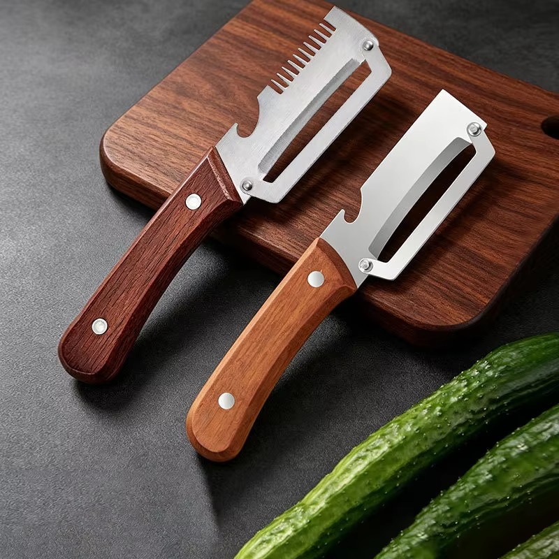 imgi_229_H6049057ac650431392c40c1982138cbde 2 Pcs Multifunctional Stainless Steel Vegetable Tools - Image 1