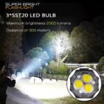 USB Rechargeable Powerful LED Flashlight - Image 2