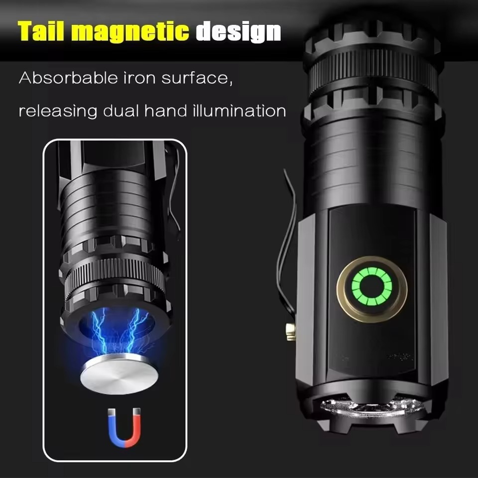 imgi_312_H4f115a373a794ecf96553f78b6dd7528U USB Rechargeable Powerful LED Flashlight - Image 1