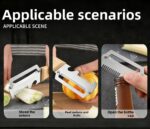 2 Pcs Multifunctional Stainless Steel Vegetable Tools - Image 2