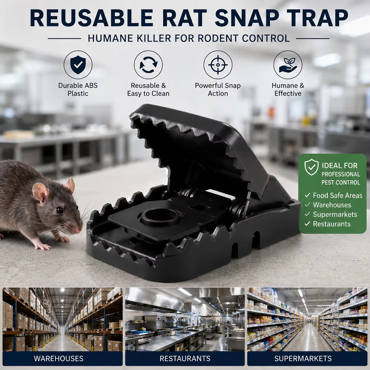 imgi_286_Heaf724aba6f44ccb9c8310a557b9032cm (2Pcs)Rat Killer Trap for Professional - Image 1